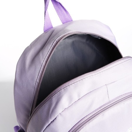 School backpack from textile 2 department on lightning, 3 pockets, lilac color-5