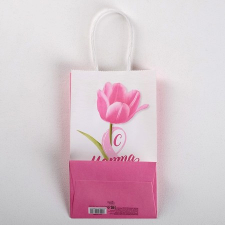 Package gift craft, packaging, “since March 8”, 12 x 21 x 9 cm-2