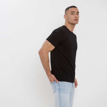 Men's T-shirt Minaku Slim Fit: Black color, rr 52-1