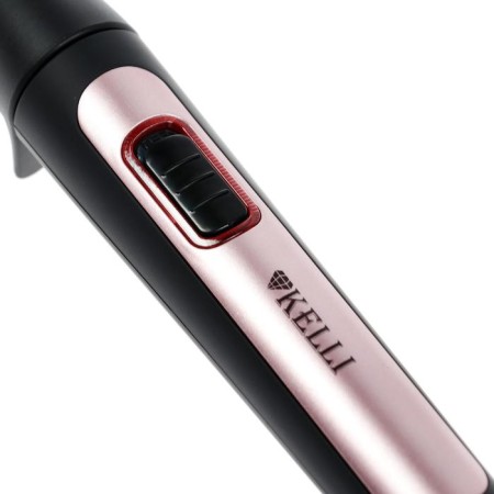 The curl Kelli KL-1245, 40 W, ceramic coating, D = 13 mm, black pink-1