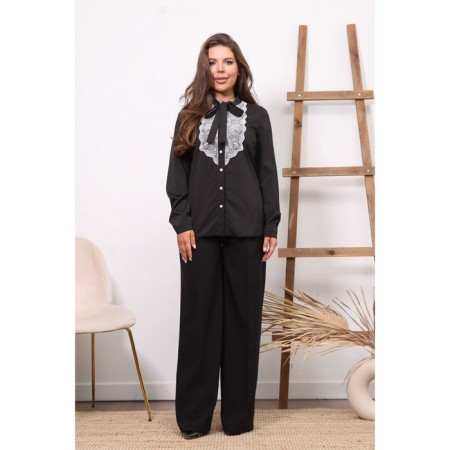 Female blouse, size 44, black color,-3