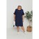 Women's dress, size 54, dark blue color