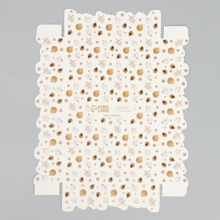 Makarun box “Happy New Year”, branches, 17 x 12 x 3 cm, New Year-7