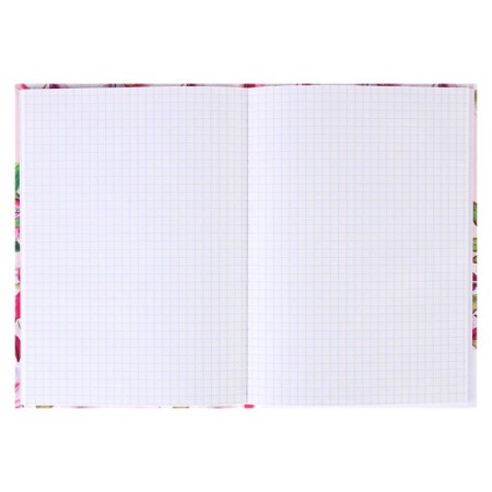 Note book A5 48 sheets in the cage "Watercolor flowers", solid cover, glossy lamination, offset block-1