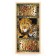 Backgammon "lion and tiger", wooden board 50 x 50 cm, with a field for playing checkers