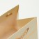 Packet for flowers, handle chain, "cream", with gold embossing, 15 x 10.5 x 10 cm