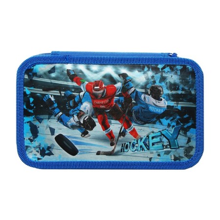 Penal 2 sections, 125 x 205 x 40 mm, 8p26/2 calligrata "hockey players" (drawing with a metallic effect)-8