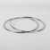 Handles for the bag "circle", metal, d = 15 cm, 2 pcs, silver color