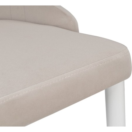 CHART STARAL CARA Kora Metal/velor, white/beige 47x57x89 cm-5