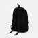 Youth backpack from textiles, 2 parts on lightning, 3 pockets, black color