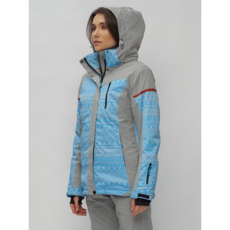 Ski jacket female winter, size 58, blue color-10