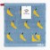 Towel kitchen Ethel bananas col. blue, 25*25 cm 100% cotton