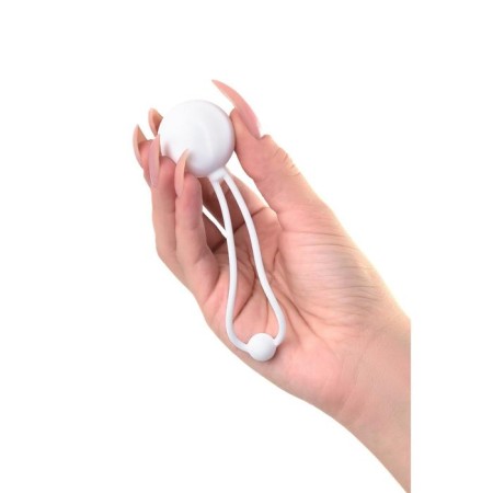 Vaginal balls L’Eroina byfa lily, silicone, white color, d = 3.1 cm, 35 g-2