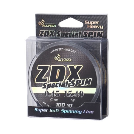 Flacks ALLVEGA ZDX SPECIAL Spin diameter 0.45 mm, test 15.4 kg, 100 m, transparent