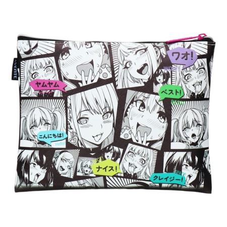 Folder for notebooks A5, 245 x 200 x 10 mm, lightning from above, leather, de Vente Anime Comix, unisex-2