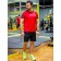 Sports T -shirt male ise, size 52, red color