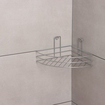 Corner shelf, 1 tier, 20 × 20 × 10.5 cm, chromium color-3