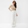 Women's pants Minaku: Casual Collection Color White, rr 46