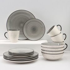 Elrington ceramic dishes. Graphite breeze 