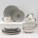 Elrington ceramic dishes. Graphite breeze ", 16 items