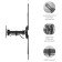 Kromax Corbel-6 Black 22 22 "-65" Max.30kg, wall turn and 107047