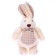 Soft toy "Rabbit in a butterfly", color mix