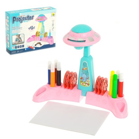 Projector "learning to draw", with sliders and felt -tip pens