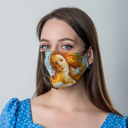 A fabric mask with adjusting ties "Art"
