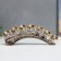 Polystone souvenir "Seven white elephants with a blanket from the Arab carpet on a horn" 11.5x31x5 cm