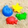Set for sandboxes, 4 molds for sand, mix