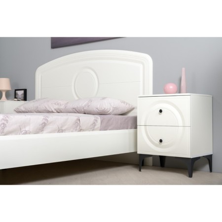 Valencia bedside table 13.291, 492x384x640, white shagrin MDF-2