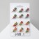 New Year's Brooch "Deer" soaring, color mix (indivisible packing 12 pcs., Price per pcs.)