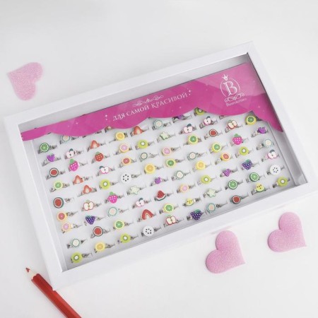Children's ring "chosen" fruits, shape mix, color mix-2