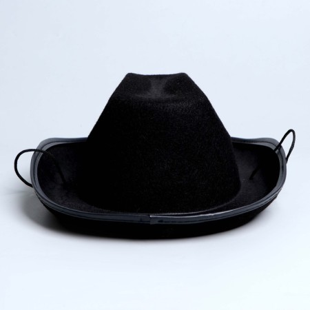 Kalmoye children's hat "Main Sheriff", district. 52-54, black color-3