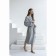 Essential robe, multilayer muslin, size m, color gray color