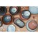 Porcelain dessert plate Magistro Garland, D = 17 cm, blue color