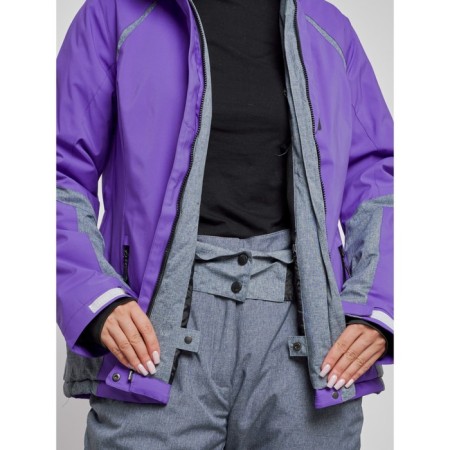 Ski costume female winter, size 44, purple color-7