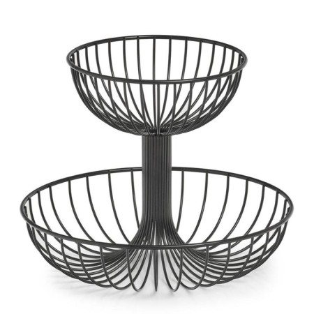 Fruit vase 2-tier, 32 × 25.8 cm, metal-1
