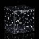 Folding box from PVC "Starfall", 10 x 10 x 10 cm
