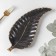 Ceramic serving dish "Rapsodia. Sheet ", 29 × 12 × 2.5 cm, black color