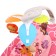 Musical rocking chair for newborn, pink color