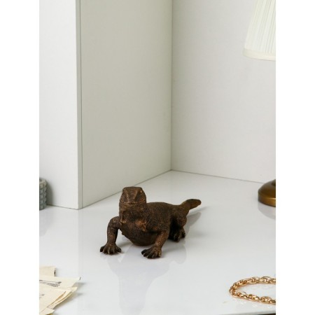 Figure "Varan", polystone, 14 cm, color gold-3