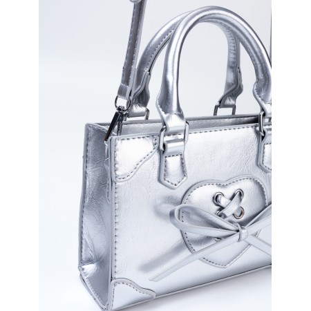 Women's bag, 20*8*14, lightning departure, belt lengths, silver-6