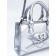 Women's bag, 20*8*14, lightning departure, belt lengths, silver