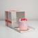 Box for a cake with a window, confectionery packaging "from the bottom of the heart" 30 x 30 x 30 cm