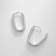 Earrings Metal Xuping oval, silver color