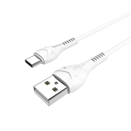 Cable Hoco X37, Type -C - USB, 3 A, 1 m, PVC braid, white-5