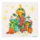 New Year's napkins “Happy New Year: Christmas tree”, single -layer, 24x24 cm, 20 pcs.