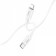 Hoco X87, Type -C cable - Lightning, 3 A, 1 m, silicone braid, white
