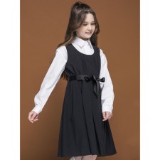 Dress for girls, height 134 cm, gray color